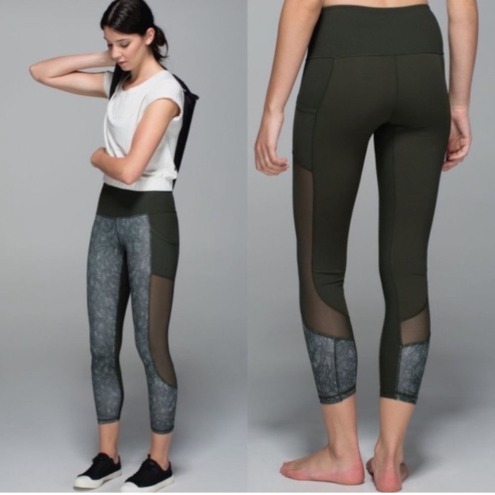 Lululemon High Times Pant Luxtreme Mesh Jazzy Gator